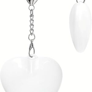 Heart-Shaped LED Keychain with Touch Control, Handbag Light with Automatic Sensor, Bed Lamp, Heart Light, Gift Ideas for Women, USB Rechargeable, White