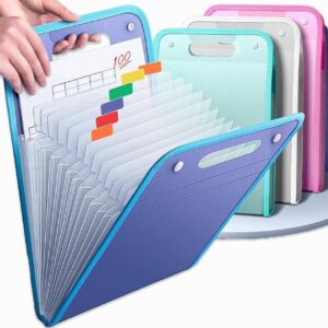 13 Layer A4 Expanding File Folder | Multi-Layer Document Organizer | Portable Vertical Paper Storage Bag for Students & Office.