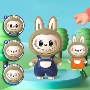 Labubu Face Changing Keychain Labubu Keychain Doll Labubu Doll